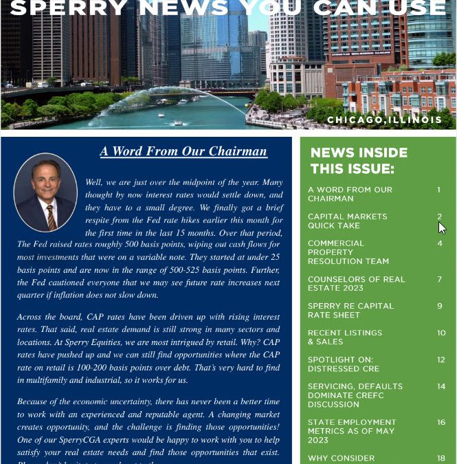 Sperry Commercial Global Affiliates Update Newsletter – July 1, 2023